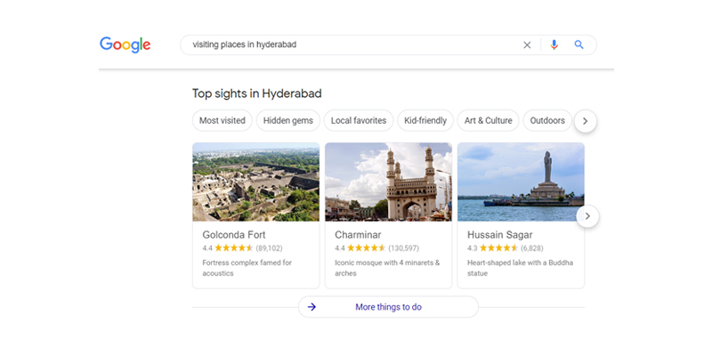 Google Knowledge Carousel